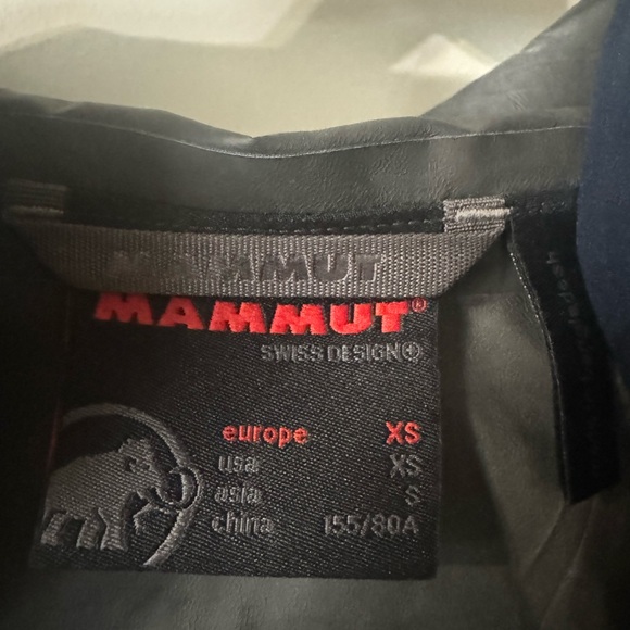 Blue Mammut Rain jacket, size: XS - Picture 3 of 4